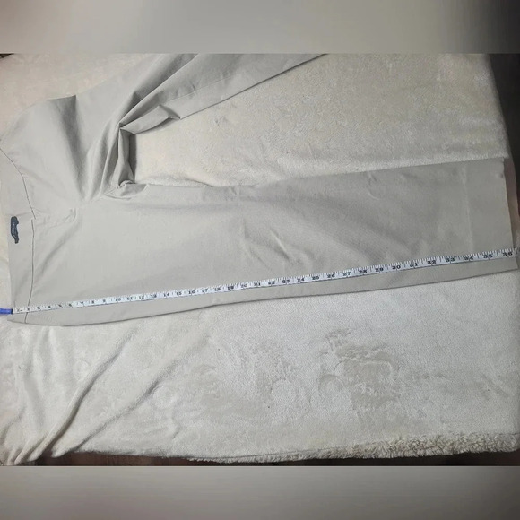 Lafayette 148 Cream/Khaki Manhattan Cropped Pants sz 4 - Picture 5 of 11